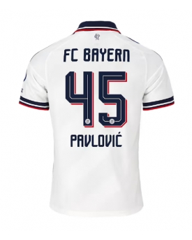 Bayern Munich Aleksandar Pavlovic #45 Maglia Gara Trasferta Repliche 2026-27 Maniche Corte Bayern Munich Aleksandar Pavlovic #45 Maglia Gara Trasferta Repliche 2026-27 Maniche Corte
